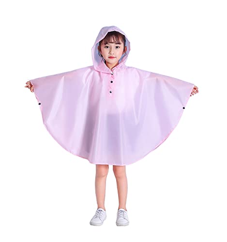 Image of Freesmily Kids Cute Raincoat Waterproof Rain Poncho Jacket Coat for Girls Boys