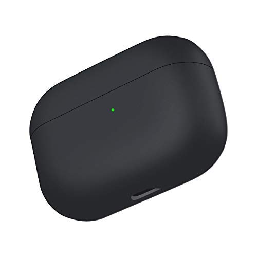 ELZO Funda de Silicona líquida para AirPods Pro 2019, Funda Protectora híbrida de Triple Capa Funda a Prueba de Golpes Compatible con Apple AirPods Pro (Negro)