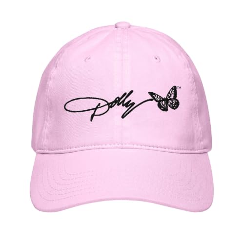 Dolly Hat Pink Memorial 1946-2026 Guitar Butterfly Cap Country Music Hat - image 2