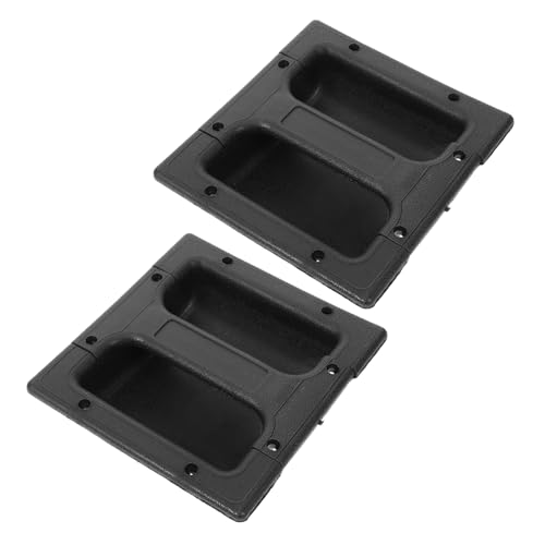 ibasenice 2pcs Speaker Carry Handle Replacement Thick Plastic Handle for Cabinets and Doors Easy Installation Comfortable Grip Versatile Use