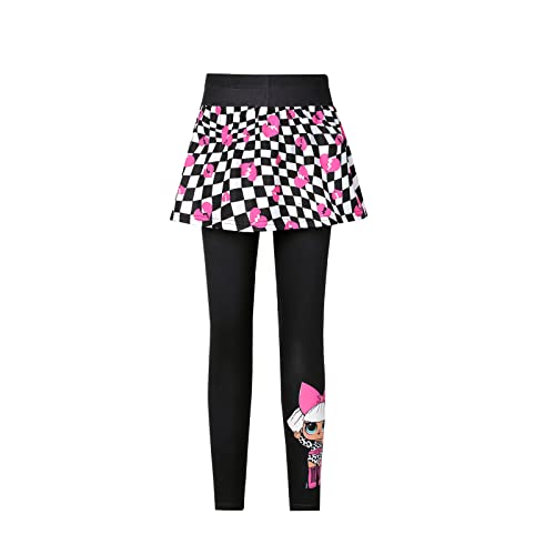 L.O.L. Surprise! Girls Leggings Doll Print Stretch Pants Footless Leggings Girls Athletic Leggings 5-12 Years