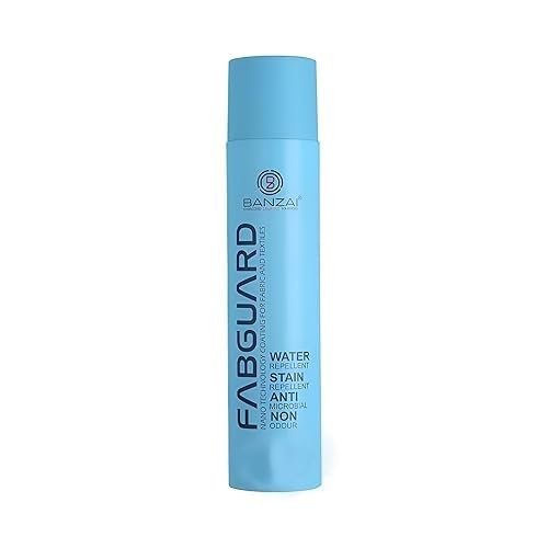 BANZAI Fabguard Aerosol Premium Nano-Technology Water Repellent Spray for Shoes, Bags, and Upholstery | Eco-Friendly, Non-Toxic, Invisible Protection | Stain & Water Proofer for Leather, Suede, and Canvas (B0DDCXKNQR) Amazon Price History, Amazon Price Tracker