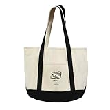 Northwest NASCAR Christopher Bell Number Black Canvas Tote Bag with Colored Strap, 15x21 Inch