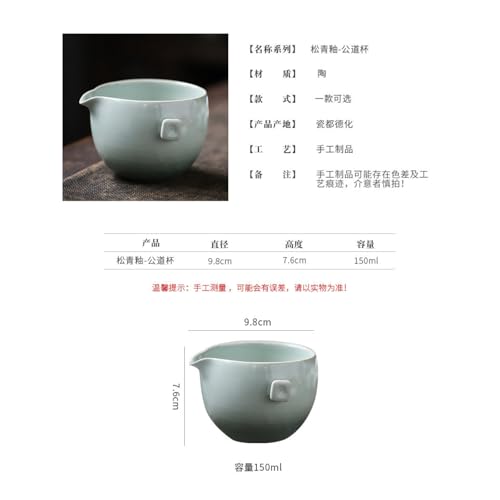 Tasse en céramique verte de 150ml le cadeau rétro idéal pour amateur de thé - 6