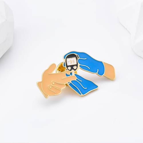 Image of Dr's gift Bacterial Petri Dish Enamel Brooch Lapel Badge Pin for Backbag Hat Science Lab Jewelry for Microbiologists Biology Students Researchers Gift