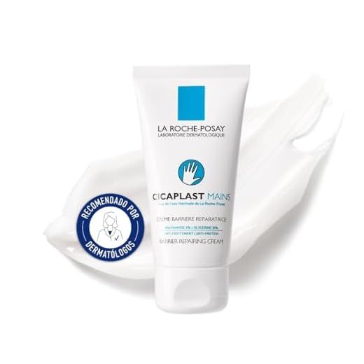 La Roche Posay Crema de Manos Cicatrizante, Reparador de Efecto Barrera, Calma, Protege y Restaura, Fórmula con Niacinamida y Glicerina, Cicaplast, 50 ml