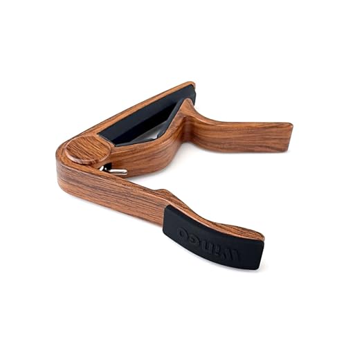 Image of WINGO Wooden Pro Ukulele Capo for Soprano Contert Baritone,Rosewood.