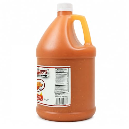 Image of Marie Sharp's Hot Habanero Pepper Sauce, 1 Gallon | Authentic Belizean Hot Sauce Made with Fresh Red Habanero Peppers | Bold Caribbean Flavor | Bulk Foodservice Size