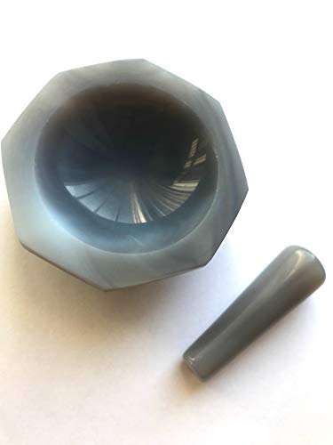 Alpha Nanotech Agate Mortar and Pestle (Inner Diameter 50 mm; Inner Depth 15 mm)