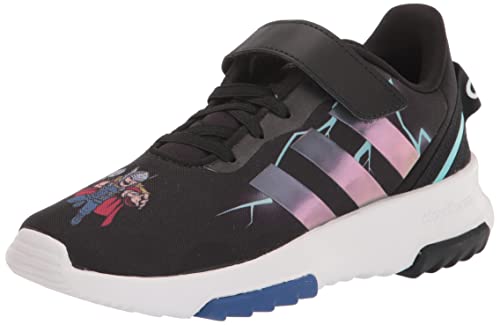 adidas Baby Racer TR 2.0 Running Shoe, Black/Grey/Team Royal Blue, 3 US Unisex Infant