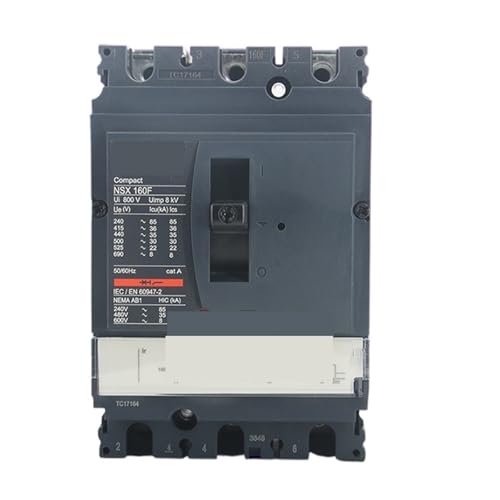 Disyuntor de caja moldeada NSX160F TM80D 3P 80A para protección de cortocircuitos