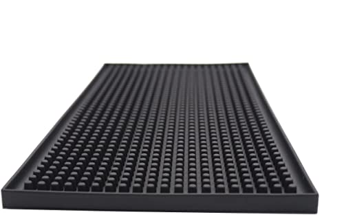 Reusable Bar Mat For Coffee Maker Mats, Countertop Spill Mats, 6" X 12" Black Dish Drying Mat #TOP1