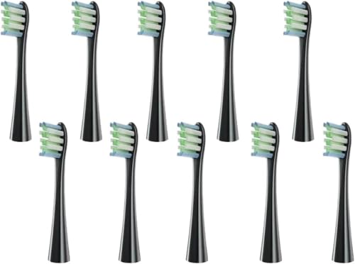 10 �̃u���V�w�b�h�����p�AOclean X/X PRO/Z1 R ���u���V�ƌ݊����̂���_�炩���уu���V�����\(10 Black)