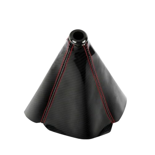 LIVZFRLZ Carbon Fiber Appearance Universal Shift Knob Collars Cover Gaiter Car Gear Shift Dust Cover Auto Accessories Modification Accessories(Black)