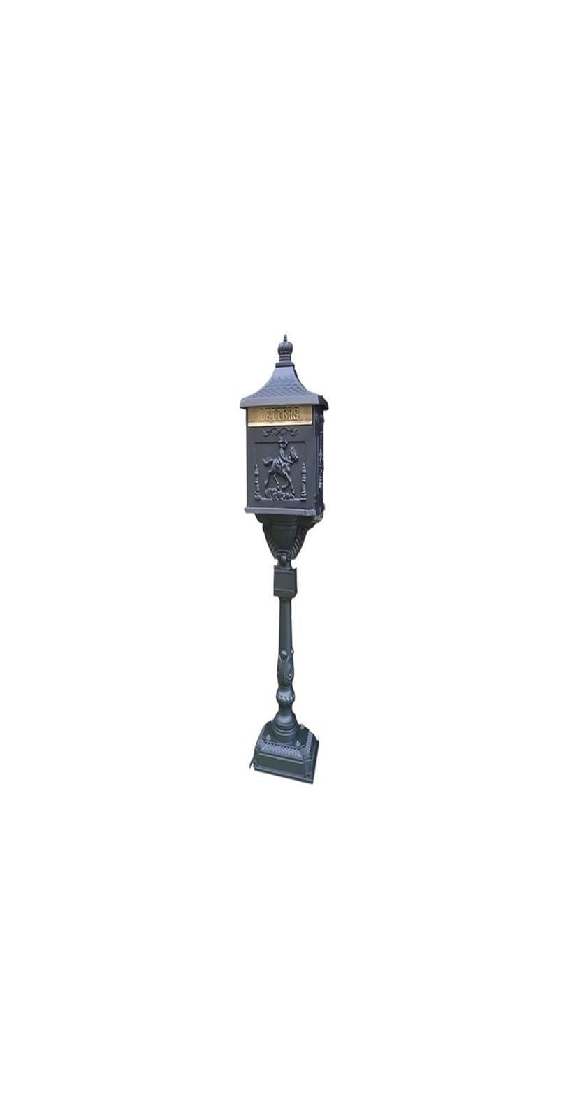 FGJsfhrDTU Letter Box, Outdoor Mailbox Cast Aluminum Vertical Community Retro Villa Floor To Ceiling Mailbox(Color1)(Color1)