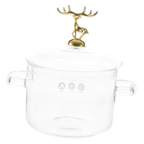 Cuisson polyvalente soupes et lait COLLBATH marmite en verre avec couvercle - 2