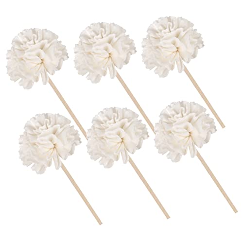 DECHOUS 6pcs Flower Diffuser Sticks Natural Rattan Fragrance Diffusers for Home Office Versatile Decor for Scented Oils