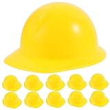 OATIPHO 10個ミニヘルメット 小さなヘルメット ミニチュア建設用帽子 ドールヘルメット 帽模型 装飾 アクセサリー パーティー用品