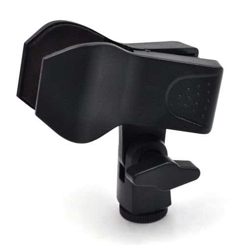 (10-Pack) Universal Adjustable Microphone Clip for Stand - Non-Slip Studio & Stage Clamp with 5/8' to 3/8' Adapters