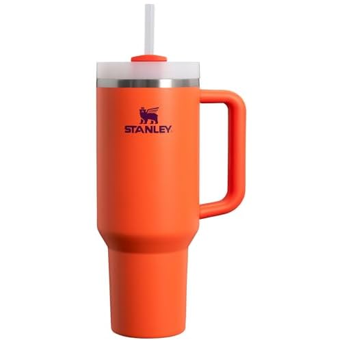 STANLEY Quencher H2.0 Tumbler with Handle and Straw 40 oz | Flowstate 3-Position Lid | Cup Holder Compatible for Travel | Insulated Stainless Steel Cup | BPA-Free | Tigerlily Plum