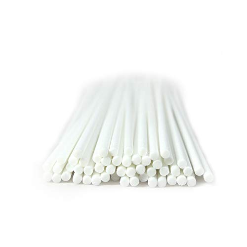 50本入リードディフューザースティック 芳香のためのリードスティック(20cm*3mm, 白)