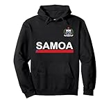 samoa sport style bandiera & stemma felpa con cappuccio