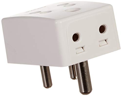 Anchor by Panasonic Deluxe 6A 3 Pin Multiplug adapter with Universal Socket | 3 Pin Multi Plug Socket (White, 3155-Pk4)