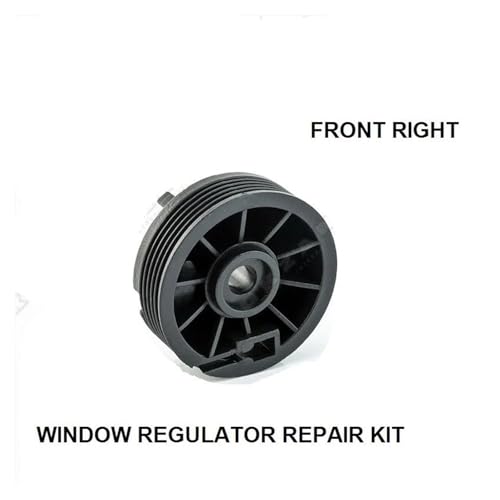 Regulador de ventana delantero derecho: kit de rodillo polea y clips para Megane 2 y Modus 3