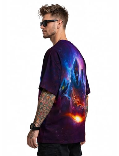 Image of STAND OUT All Over Printed Shiva, Krishna, Hanuman, Kali, Ram and Ravana, Ramayan, Bagavath Githa, Buddha Religious, Spiritual, Hindu Gods T-Shirts