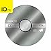 Maxell – MAX648210, CD Recordable Media - Noise-free Surface Playback CDs 700Mb Storage & Up to 48x - Blank CDs, CD Storage & Slim Jewel Case Holder – 10 Pack