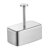 Desiumite Musubi Maker de acero inoxidable para bolas de arroz onigiri, sushi hawaiano y kimbab, prensa no cuadrada, fácil de limpiar, kit desmontable de 10,2 x 11,5 x 5,7 cm, cocina asiática de