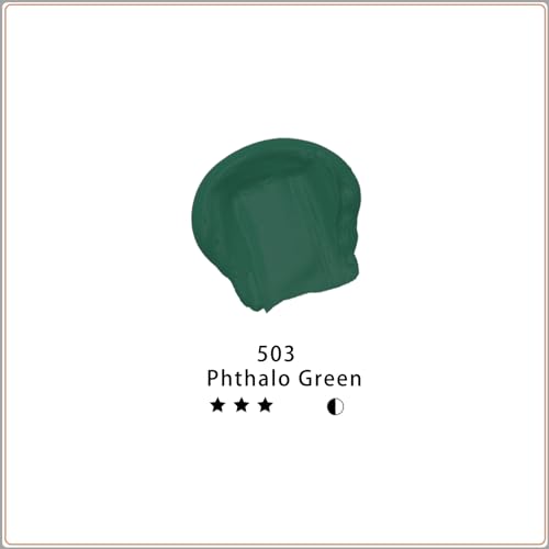 Image of Artecho Green Acrylic Paint, Phthalo Green Paint (120ml / 4.05oz) Tubes, Art Craft Paints for Canvas, Rock, Stone, Wood, Fabric, Art Supplies