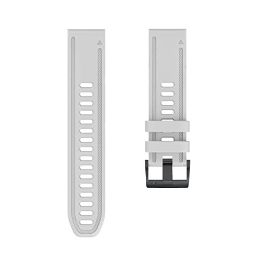 Bracelet de montre pour Garmin Fenix 6S Pro blanc idéal pour sport et quotidien