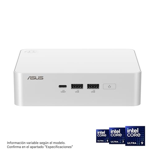 ASUS NUC 15 Pro+ Mini PC, Procesador Intel Core Ultra 5 225H, Intel ARC Graphics, sin Memoria, sin Almacenamiento, sin SO, Cable de alimentación Incluido, Plata - imagen 2