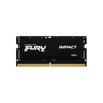 KF548S38IB-16 - Módulo de memória de 16GB SODIMM DDR5 4800Mhz FURY Impact Black 1,1V 1Rx8 262 pinos para notebook/gamers