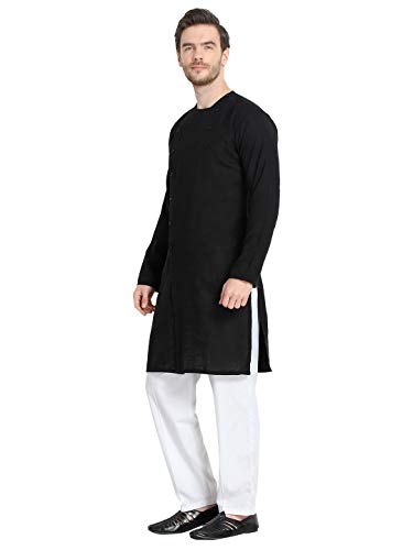 Image of Leriya Fashion Men's Slub Cotton pathan Suit Kurta