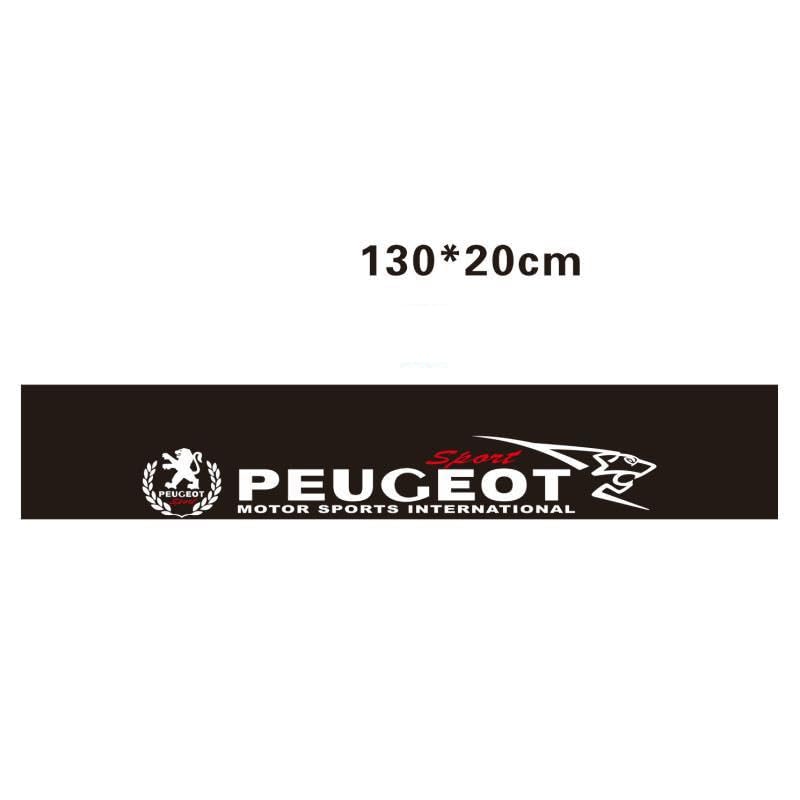 Adesivo per Parabrezza Auto per Peugeot 2008 206 207 3008 301 307 308 4008 RCZ, Adesivo Fascia Parasole Auto Parabrezza stickers decals Vetro,Sport motoristici