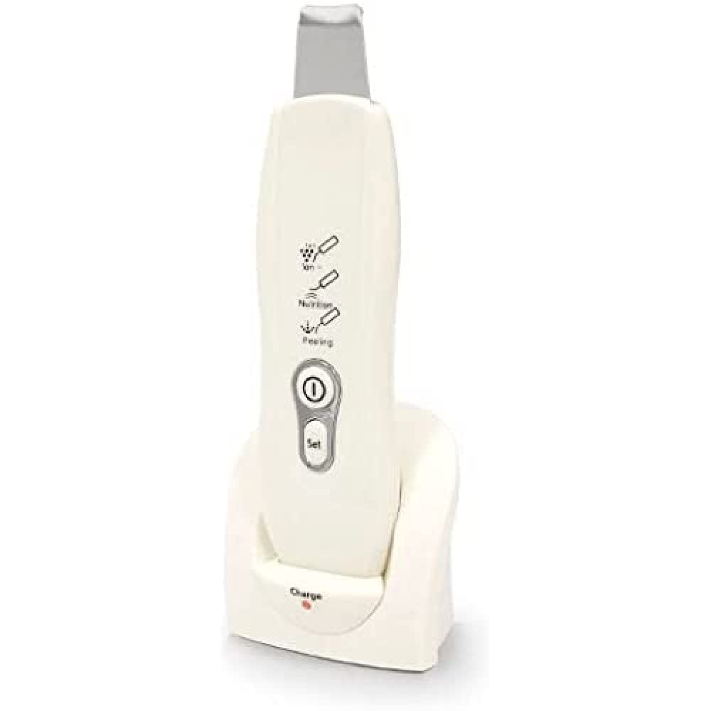 QUIRUMED Peeling ultrasónico para uso doméstico, Exfoliación facial, Limpieza profunda, Ilumina el rostro, Resistente al agua, Batería de litio