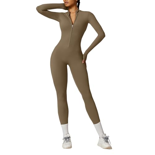Combinaison de sport zippée anti-glissement pour un maintien parfait