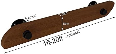 Non-Slip Solid Wood Safety Stair Rails - Indoor Loft Elderly Support Rods for Corridor & Wall, 1ft-20ft Adjustable (Size: 12ft) - Enhance Home Safety