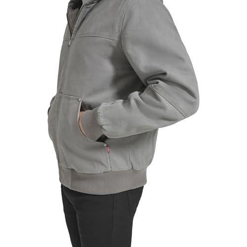 Image of Levi's Men's Workwear Cotton Canvas Hooded Bomber Jacket