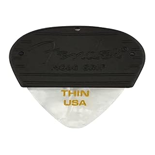Fender Footwear »Mojo Grip Picks – 3 Pack – Celluloid White Moto 351 – Thin« Lot de 3 Médiators pour guitare – Épaisseur… - Les Beatles, Paul McCartney, John Lennon, RIngo Starr, George Harrison