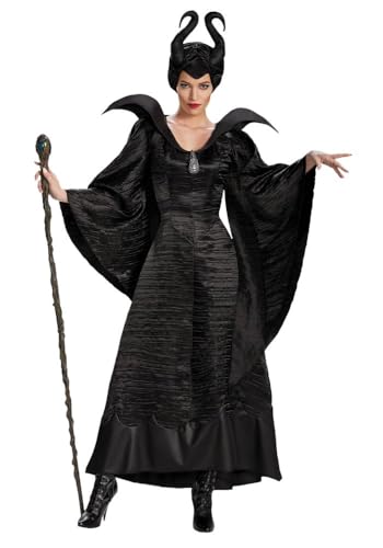 shoperama Damen-Kostüm Maleficent Schwarz Böse Fee Stiefmutter Königin, Größe:XL