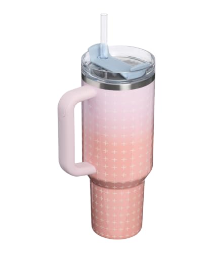 Image of STANLEY Quencher H2.0 Tumbler with Handle and Straw 40 oz Flowstate 3-Position Lid Cup Holder Compatible for Travel Insulated Stainless Steel Cup BPA-Free Sorbet Plus
