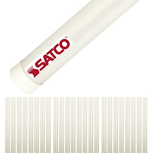 Satco S49935 11 Watt 120-277 Volt; 4 Foot LED T8 Linear Tube Lighting; G13 Medium Bi Pin Base; 3500K Neutral White; 1800 Lumens; Type A; Ballast Dependent (25 LED Light Bulbs)