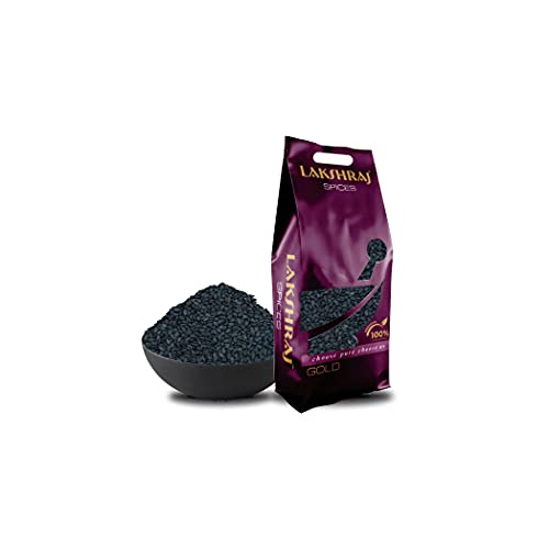 Image of LAKSHRAJ SPICES Black Sesame Seeds - 1 Kg | Kali Till