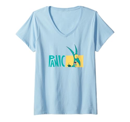 T-shirt col V Disney Hercule Panic vêtement mode femme pop culture