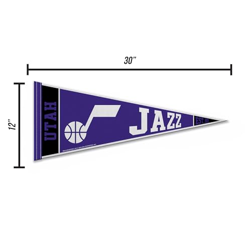 Image of Rico Industries NBA Basketball 12 inch x 30 inch Felt Wall Decor Pennant - Great for Home /Bed Room /Man Cave Decor