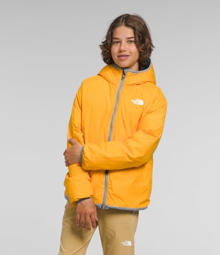 THE NORTH FACE Boys Reversible North Down Hooded Jacket, L, TNF Medium Grey Heather4