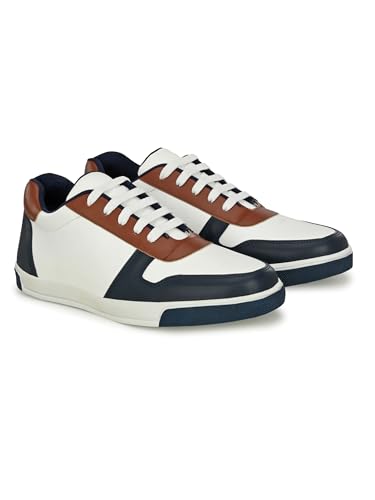 Image of STANPHORD mens Aura Casual Sneakers | Smart Sports Comfortable Lightweight | Colourblocked | Lace Up | Running | Walking | Training | Stylish Outdoor Shoes | Daily & Occasion Wear | Smart & Trendy | Comfortable